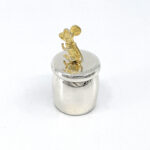 Mouse Tooth Fairy Box Victorian Style With Gold Plated Moving Mouse Finished In 925 English Hallmarked Sterling Silver 6 Mouse Tooth Fairy Box Victorian Style With Gold Plated Moving Mouse Finished In 925 English Hallmarked Sterling Silver