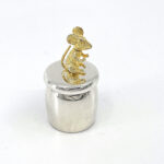 Mouse Tooth Fairy Box Victorian Style With Gold Plated Moving Mouse Finished In 925 English Hallmarked Sterling Silver 7 Mouse Tooth Fairy Box Victorian Style With Gold Plated Moving Mouse Finished In 925 English Hallmarked Sterling Silver