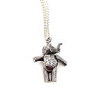Moving Elephant Pendant On Chain, Finished In 925 English Hallmarked Sterling Silver 4 Moving Elephant Pendant On Chain, Finished In 925 English Hallmarked Sterling Silver