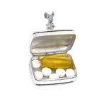 Moving Mouse Pill Box, finished in 925 English Hallmarked Sterling Silver 8 Moving Mouse Pill Box, finished in 925 English Hallmarked Sterling Silver