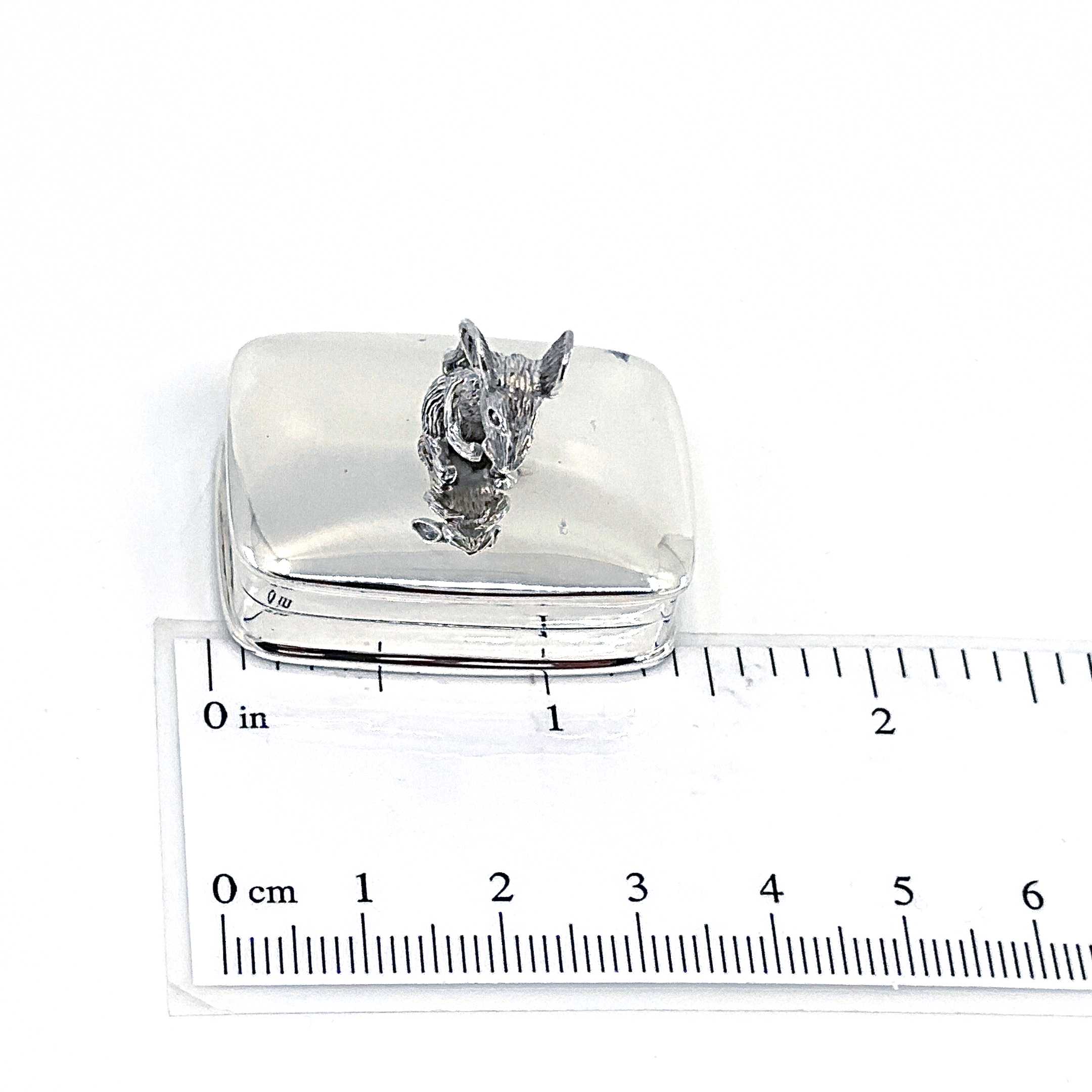PB603 (2) Moving Mouse Pill Box, finished in 925 English Hallmarked Sterling Silver
