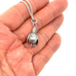 Moving Penguin Pendant On Chain, Finished In 925 English Hallmarked Sterling Silver
