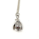 Moving Penguin Pendant On Chain, Finished In 925 English Hallmarked Sterling Silver