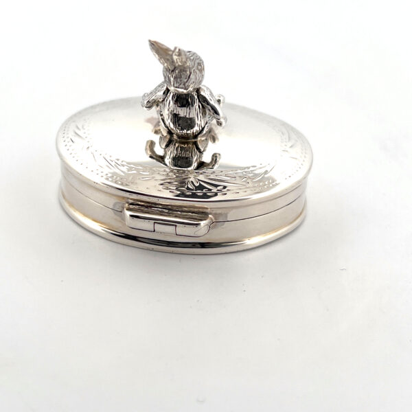 Ari・D・Norman アリ・ディ・ノーマン　ピルケース Moving Rabbit Bear Pill Box – 925 Sterling Silver