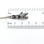 Moving Rabbit Pendant On Chain, Finished In 925 English Hallmarked Sterling Silver