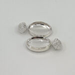 Oval Sweetie Pill Box, finished in 925 English Hallmarked Sterling Silver 5 Oval Sweetie Pill Box, finished in 925 English Hallmarked Sterling Silver