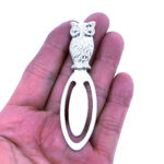 Owl Bookmark Finished In 925 English Hallmarked Sterling Silver