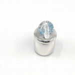 Pacifier Tooth Fairy Box With Blue Czech Crystal Finished In 925 English Hallmarked Sterling Silver 8 Pacifier Tooth Fairy Box With Blue Czech Crystal Finished In 925 English Hallmarked Sterling Silver