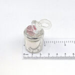 Pacifier Tooth Fairy Box With Pink Czech Crystal Finished In 925 English Hallmarked Sterling Silver 3 Pacifier Tooth Fairy Box With Pink Czech Crystal Finished In 925 English Hallmarked Sterling Silver