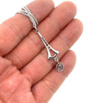 Rennie Mackintosh Style Pendant Necklace Finished In 925 English Hallmarked Sterling Silver