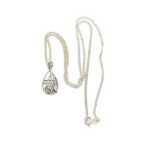 Rennie Mackintosh Style Pendant Necklace Finished In 925 English Hallmarked Sterling Silver