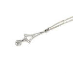 Rennie Mackintosh Style Pendant Necklace Finished In 925 English Hallmarked Sterling Silver