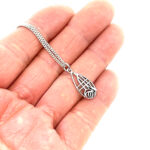 Rennie Mackintosh Style Pendant Necklace Finished In 925 English Hallmarked Sterling Silver