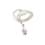 Rennie Mackintosh Style Pendant Necklace Finished In 925 English Hallmarked Sterling Silver