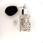 Perfume Atomiser And Funnel Set Art Nouveau Style finished in 925 English Hallmarked Sterling Silver