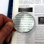 Plain Magnifying Glass Pendant Victorian Style, Finished In 925 English Hallmarked Sterling Silver