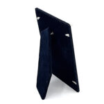 Plain Photo Frame With Blue Velvet Back Finished In 925 English Hallmarked Sterling Silver 3 Plain Photo Frame With Blue Velvet Back Finished In 925 English Hallmarked Sterling Silver