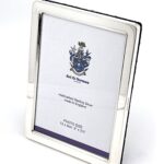 Plain Photo Frame With Blue Velvet Back Finished In 925 English Hallmarked Sterling Silver 6 Plain Photo Frame With Blue Velvet Back Finished In 925 English Hallmarked Sterling Silver
