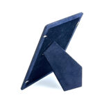 Plain Photo Frame With Blue Velvet Back Finished In 925 English Hallmarked Sterling Silver 3 Plain Photo Frame With Blue Velvet Back Finished In 925 English Hallmarked Sterling Silver