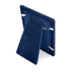 Plain Photo Frame With Blue Velvet Back Finished In 925 English Hallmarked Sterling Silver 3 Plain Photo Frame With Blue Velvet Back Finished In 925 English Hallmarked Sterling Silver