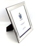 Plain Photo Frame With Mahogany Wooden Back Finished In 925 English Hallmarked Sterling Silver 5 Plain Photo Frame With Mahogany Wooden Back Finished In 925 English Hallmarked Sterling Silver