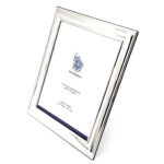 Plain Photo Frame With Mahogany Wooden Back Finished In 925 English Hallmarked Sterling Silver 6 Plain Photo Frame With Mahogany Wooden Back Finished In 925 English Hallmarked Sterling Silver