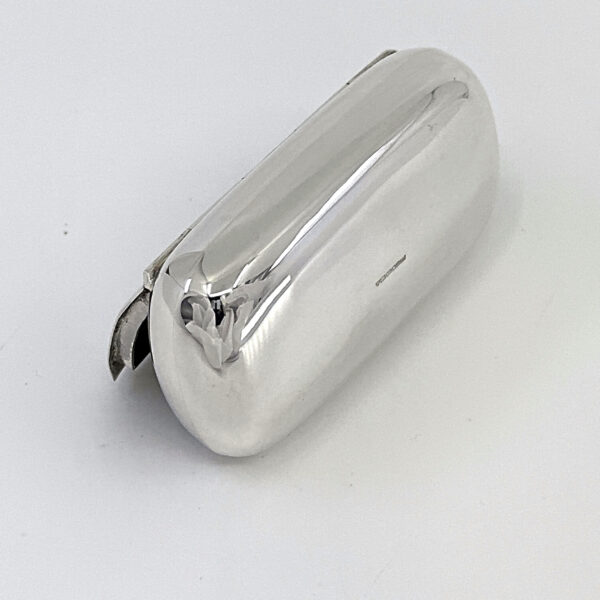Plain Pill Box Snuff Box – 925 Sterling Silver