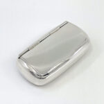 Plain Pill Box and Snuff Box, finished in 925 English Hallmarked Sterling Silver 5 Plain Pill Box and Snuff Box, finished in 925 English Hallmarked Sterling Silver