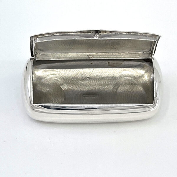 Plain Pill Box Snuff Box – 925 Sterling Silver