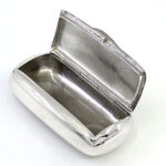Plain Pill Box and Snuff Box, finished in 925 English Hallmarked Sterling Silver 7 Plain Pill Box and Snuff Box, finished in 925 English Hallmarked Sterling Silver