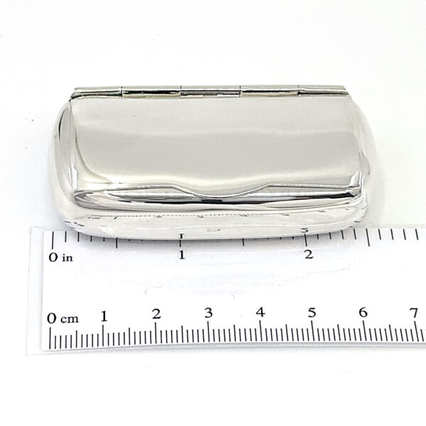 Plain Pill Box Snuff Box – 925 Sterling Silver