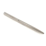 Plain Slimline Ballpoint Pen finished in 925 English Hallmarked Sterling Silver