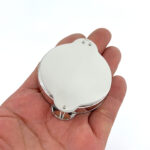 Pocket Magnifying Glass Finished In 925 English Hallmarked Sterling Silver