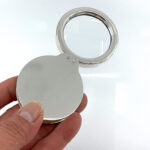 Pocket Magnifying Glass Finished In 925 English Hallmarked Sterling Silver