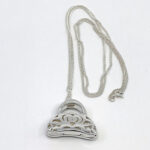 Purse Pendant Set With Enamel And Marcasite, Finished In 925 English Hallmarked Sterling Silver