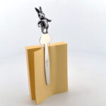 Rabbit Bookmark Victorian Style With Moving Articulated Rabbit Finished In 925 English Hallmarked Sterling Silver