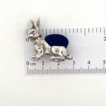 Rabbit Pin Cushion Victorian Style Finished In 925 English Hallmarked Sterling Silver