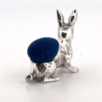 Rabbit Pin Cushion Victorian Style Finished In 925 English Hallmarked Sterling Silver