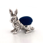 Rabbit Pin Cushion Victorian Style Finished In 925 English Hallmarked Sterling Silver