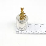 Rabbit Tooth Fairy Box Victorian Style With Moving Gold Plated Rabbit Finished In 925 English Hallmarked Sterling Silver 2 Rabbit Tooth Fairy Box Victorian Style With Moving Gold Plated Rabbit Finished In 925 English Hallmarked Sterling Silver