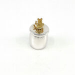 Rabbit Tooth Fairy Box Victorian Style With Moving Gold Plated Rabbit Finished In 925 English Hallmarked Sterling Silver 4 Rabbit Tooth Fairy Box Victorian Style With Moving Gold Plated Rabbit Finished In 925 English Hallmarked Sterling Silver