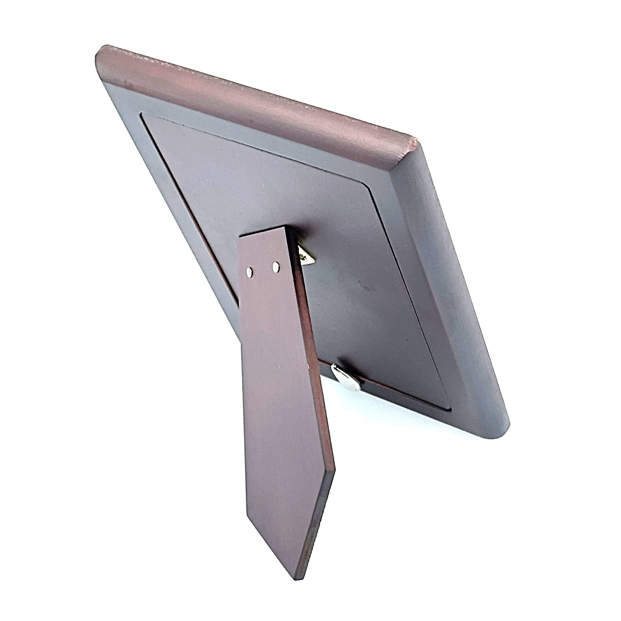 FR172 (3) Ribbon And Reed Photo Frame With Mahogany Wooden Back Finished In 925 English Hallmarked Sterling Silver