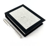 Rings Design Fountain Pen With Engravable Panel Finished In 925 English Hallmarked Sterling Silver