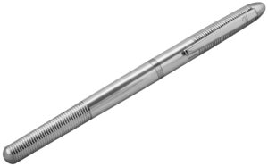 Rings Design Fountain Pen With Engravable Panel Finished In 925 English Hallmarked Sterling Silver