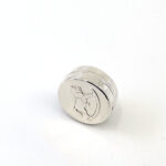 Rocking Horse Motif Pill Box, Finished In 925 English Hallmarked Sterling Silver 5 Rocking Horse Motif Pill Box, Finished In 925 English Hallmarked Sterling Silver