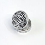 Round Celtic Pattern Pill Box finished in 925 English Hallmarked Sterling Silver 7 Round Celtic Pattern Pill Box finished in 925 English Hallmarked Sterling Silver