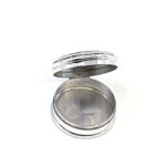 Round Celtic Pattern Pill Box finished in 925 English Hallmarked Sterling Silver 9 Round Celtic Pattern Pill Box finished in 925 English Hallmarked Sterling Silver