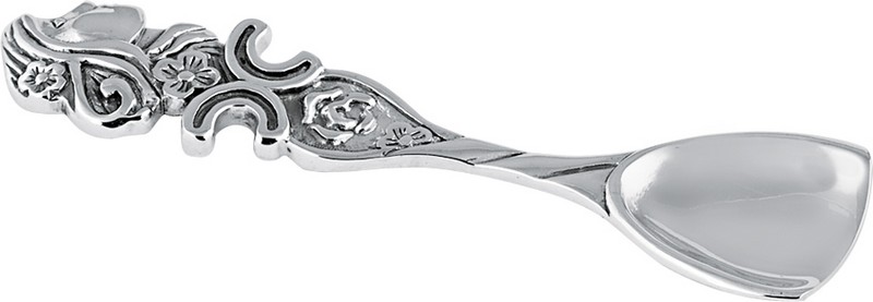 GT477 Salt Mustard Spoon Victorian Style Finished In 925 English Hallmarked Sterling Silver