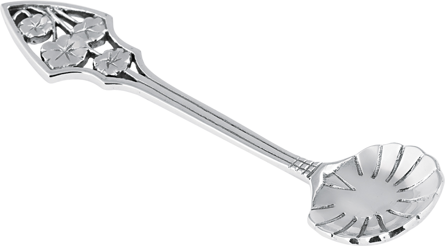 GT479 Salt Mustard Spoon Victorian Style Finished In 925 English Hallmarked Sterling Silver