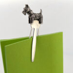 Scottie Dog Bookmark With Moving Articulated Detail Finished In 925 English Hallmarked Sterling Silver